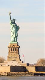 Low angle view of statue