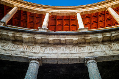 Low angle view of historical building