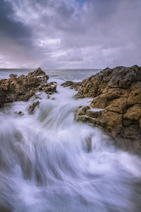 Scenic view of sea against sky