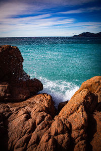 Scenic view of sea against sky