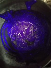 Close-up of purple water