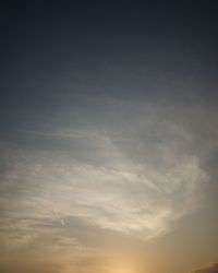 Scenic view of sky during sunset