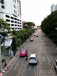 Traffic on city street