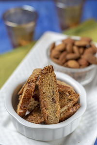 Close-up of food in bowl on table