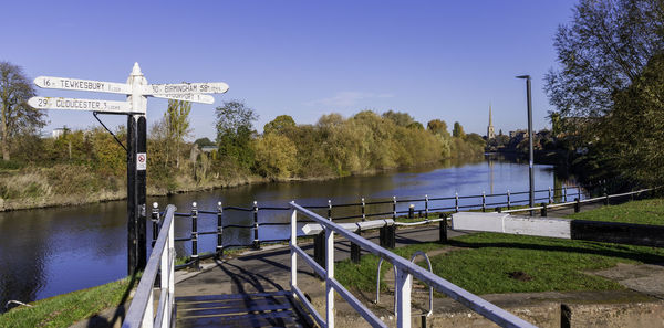 Scenic view of lake against clear sky