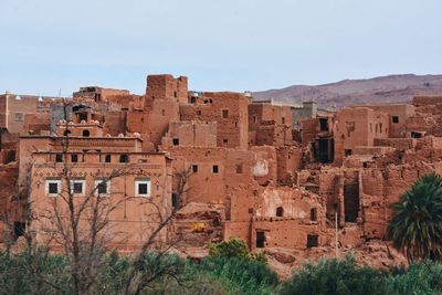 Old town ruins against sky