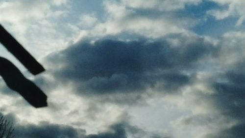 Low angle view of cloudy sky