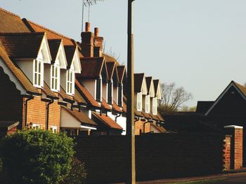 View of houses against sky