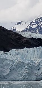 Scenic view of frozen sea against sky