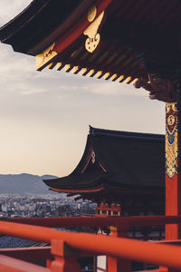 View of temple building against sky