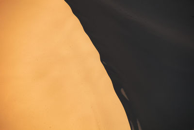 Close-up of sand dune in desert