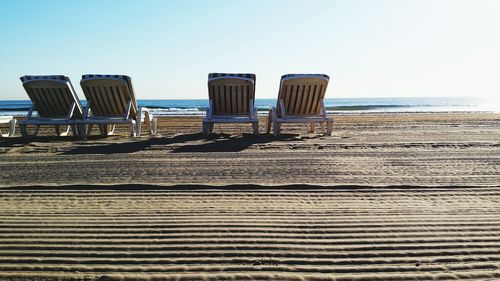 View of empty beach