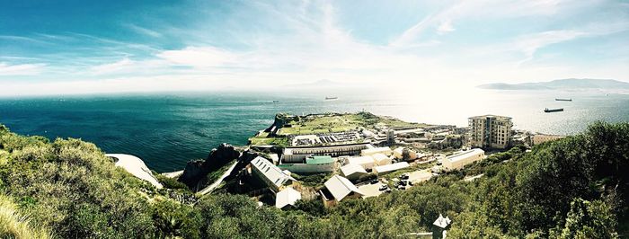 Panoramic view of sea against sky