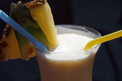 Close-up of drink on table