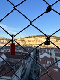 Full frame shot of chainlink fence