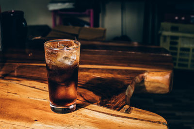 Close-up of drink on table