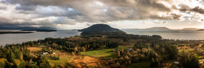 Panoramic view of landscape against sky