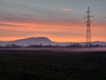 Scenic view of sunset