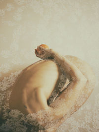 Low section of person in water