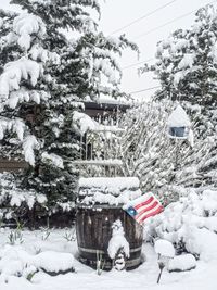 Built structures in winter