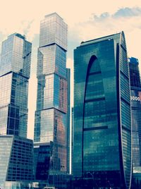 Low angle view of modern building