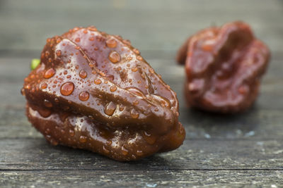 Close-up of bread on surface