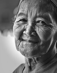 Close-up portrait of senior woman