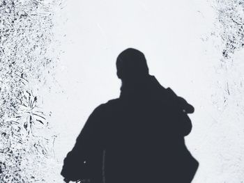 View of people in the dark