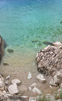 Rocks in sea