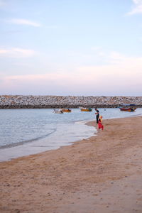 At the beach