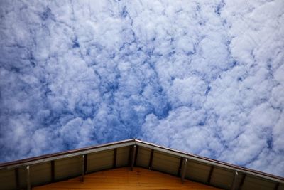 Low angle view of building against sky