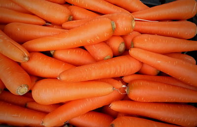 Full frame shot of carrots