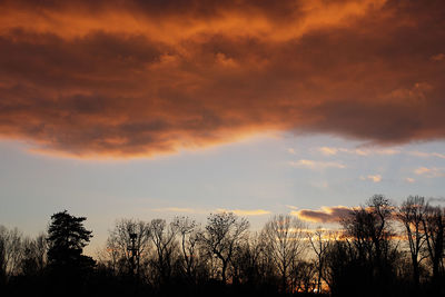 Scenic view of sunset sky