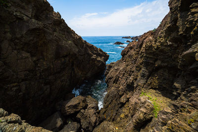 Scenic view of sea against sky