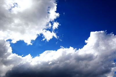 Low angle view of clouds in sky