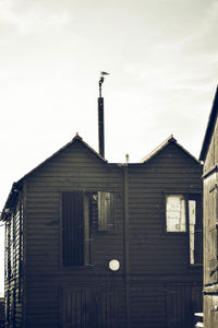 Low angle view of house against sky