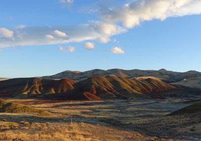 Scenic view of desert against sky