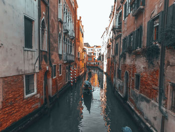 Canal amidst buildings in city