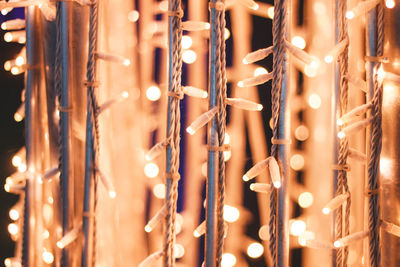 Close-up of illuminated light bulb