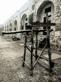 Abandoned built structure against sky