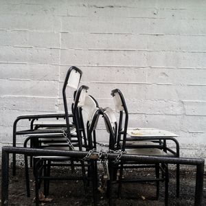 Bicycles on table