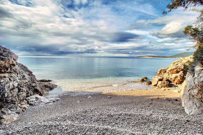 Scenic view of sea against sky