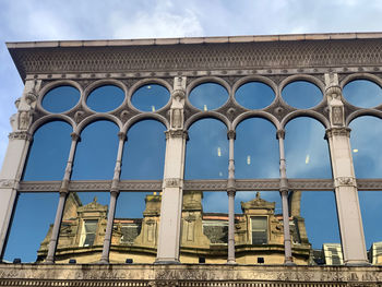 Low angle view of historical building