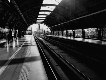 Railroad station platform