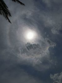 Low angle view of cloudy sky