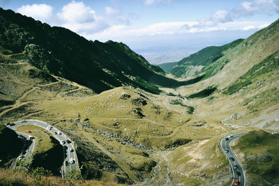 Road passing through mountain