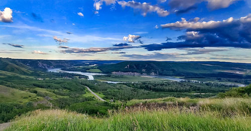 Scenic view of landscape against sky