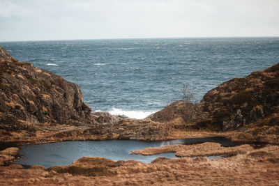 Scenic view of sea against sky