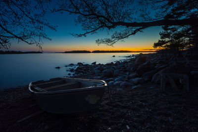 Reflection of trees in water