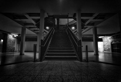 Interior of underground walkway